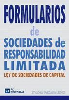 Portada de FORMULARIOS DE SOCIEDADES Y RESPONSABILIDADES LIMITADA (Ebook)