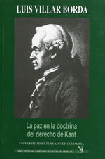 Portada de La paz en la doctrina del derecho de Kant