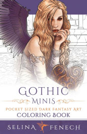 Portada de Gothic Minis - Pocket Sized Dark Fantasy Art Coloring Book