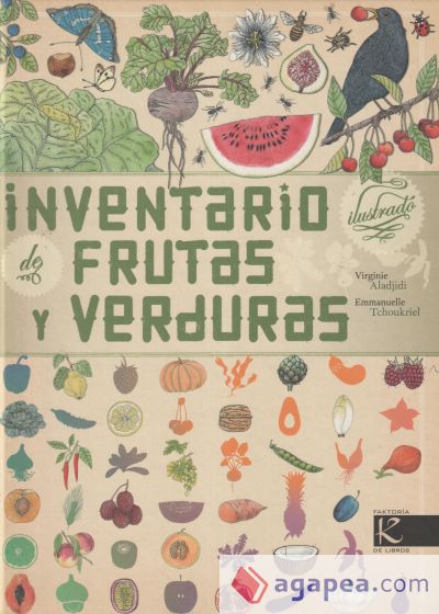 Inventario ilustrado de frutas y verduras