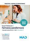 Farmacia y parafarmacia (Grupo Profesional E2). Temario específico y test volumen 2. Ministerios