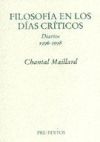 Filosofía en los días críticos. Diarios 1996 - 1998