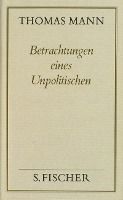 Portada de Betrachtungen eines Unpolitischen ( Frankfurter Ausgabe)