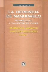 Portada de La herencia de Maquiavelo. Modernidad y voluntad de poder