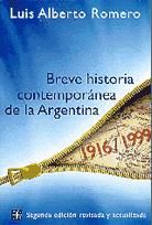 Portada de Breve historia contemporánea de la Argentina