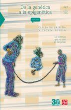Portada de De la gen&eacute;tica a la epigen&eacute;tica (Ebook)