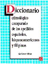 Portada de Diccionario etimológico comparado de los apellidos españoles, hispanoamericanos y filipinos