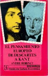 Portada de El pensamiento europeo de Descartes a Kant