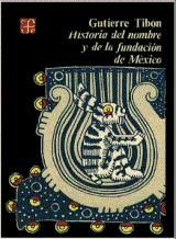 Portada de Historia del nombre y de la fundación de México