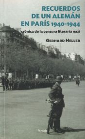 Portada de Recuerdos de un alemán en París 1940-1944