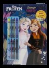 Frozen. Colorea por n&uacute;meros con ceras: Con 8 ceras de colores