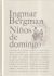 Portada de Niños de domingo, de Ingmar Bergman