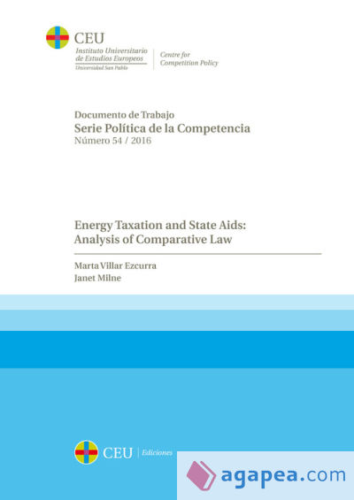 Energy Taxation and State Aids: Analysis of Comparative Law