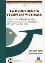 Portada de La delincuencia según las víctimas : Un enfoque integrado a partir de una encuesta de victimización ODA 2006
