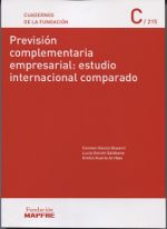 Portada de Previsión complementaria empresarial: estudio internacional comparado