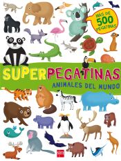 Portada de Animales del mundo. Superpegatinas