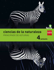 Portada de Ciencias de la naturaleza, 4 Primaria, Savia