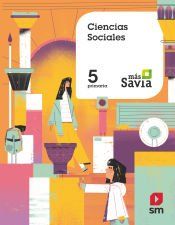 Portada de Ciencias sociales. 5 Primaria. Más Savia