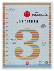 Portada de Cuaderno 3 de escritura, Cuadrícula. 1 Primaria