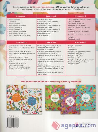 Cuaderno 3 de números y operaciones. Primaria