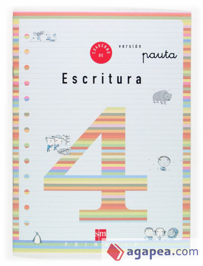 Cuaderno 4 de escritura, Pauta. 2 Primaria