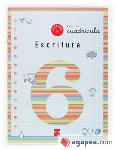 Cuaderno 6 de escritura, Cuadrícula. 2 Primaria