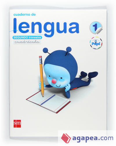 Cuaderno de lengua, Cuadrícula. 1 Primaria, 2 Trimestre. Conecta con Pupi