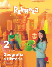 Portada de Geografía e Historia. 2 Secundaria. Revuela. Andalucía