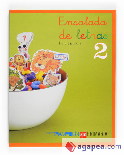 Lecturas: Ensalada de letras. 2 Primaria. Trampolín