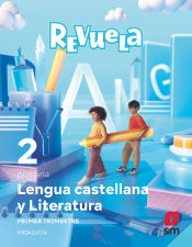 Portada de Lengua Castellana y Literatura . 2 Primaria. Revuela. Trimestres. Andalucía