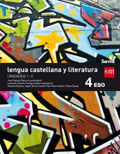 Portada de Lengua castellana y literatura. 4 ESO. Savia. Trimestres