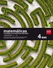 Portada de Matemáticas orientadas a las ciencias aplicadas. 4 ESO. Savia. Trimestres