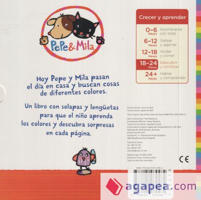 Pepe & Mila y los colores. Incluye cojín