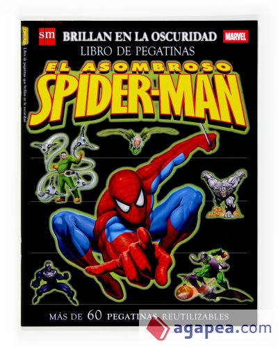 Spider-man. Libro de pegatinas. Brillan en la oscuridad