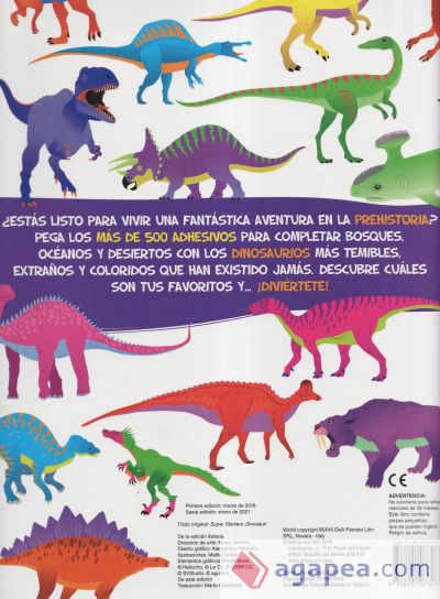 Superpegatinas Dinosauiros