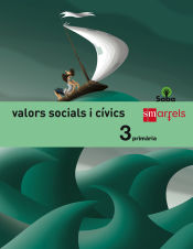 Portada de Valors socials i cívics. 3 Primària. Saba