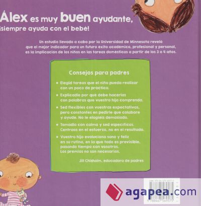 Álex ayuda con el bebé