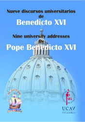 Portada de Nueve discursos universitarios de Benediccto XVI