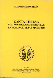 Portada de Santa Teresa y el vocabulario espiritual, en romance, de sus maestros