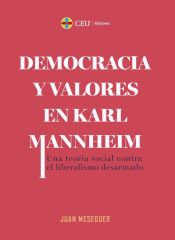 Portada de Democracia y valores en Karl Mannheim