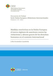 Portada de Medidas restrictivas en la Unión Europea: el nuevo régimen de sanciones contra las violaciones y abusos graves de los derechos humanos en el contexto internacional
