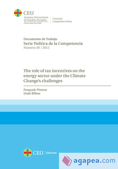 The role of tax incentives on the energy sector under the Climate Change’s challenges