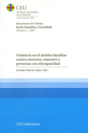 Portada de Violencia en el ámbito familiar contra menores, mayores y personas con discapacidad