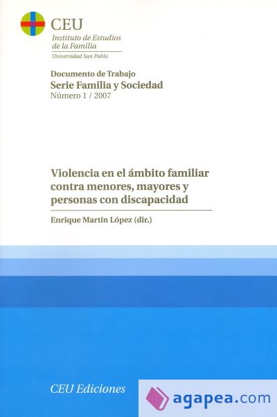 Violencia en el ámbito familiar contra menores, mayores y personas con discapacidad