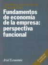 Fundamentos De Economía De La Empresa: Perspectiva Funcional