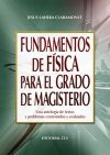 Fundamentos de física para el grado de magisterio : una antología de textos y problemas comentados y evaluados