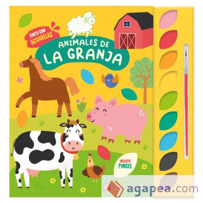 ANIMALES DE GRANJA ("PINTO CON ACUARELAS") 9 ACUARELAS+1 PI