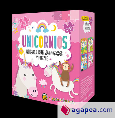 UNICORNIOS ("LEO Y JUEGO") LIBRO+PUZZLE 30 PIEZAS