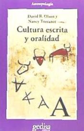 Portada de Cultura escrita y oralidad