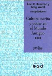 Portada de Cultura escrita y poder en el mundo antiguo